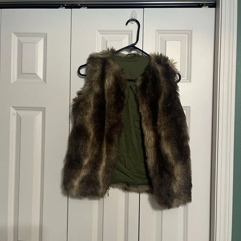 Gap Kids 3 in 1 Anorak Parka Sage Jacket Reversible Vest Coat Liner XL